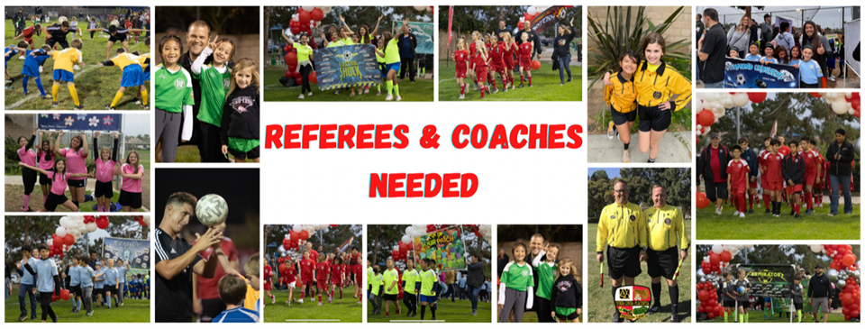 Referees & Coaches Needed