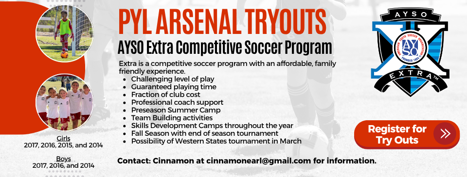 PYL Arsenal Team Tryouts 