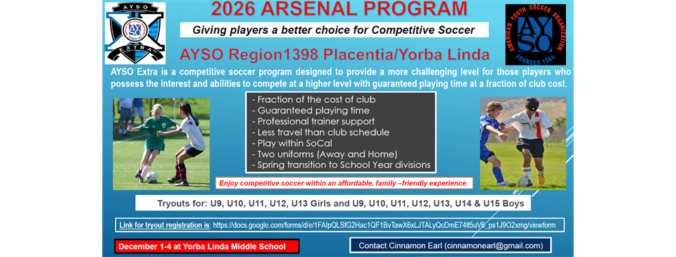 2026 Extra (Competitive) Program 