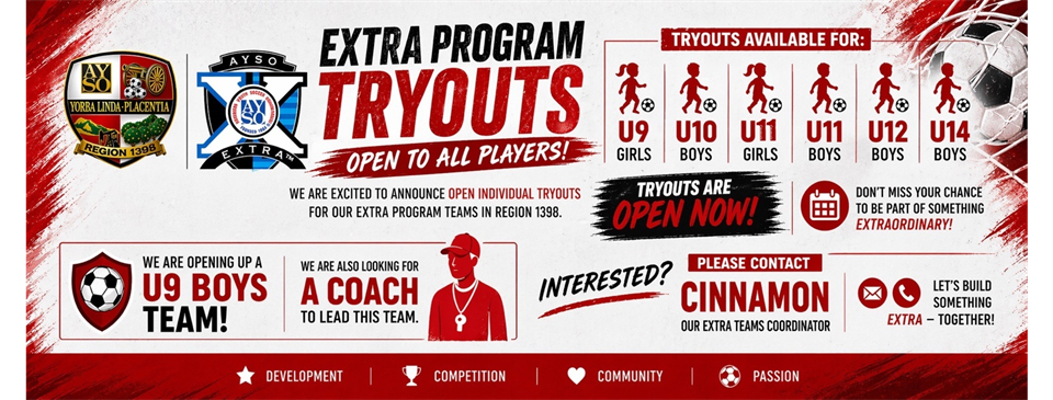 2026 Extra (Competitive) Program 