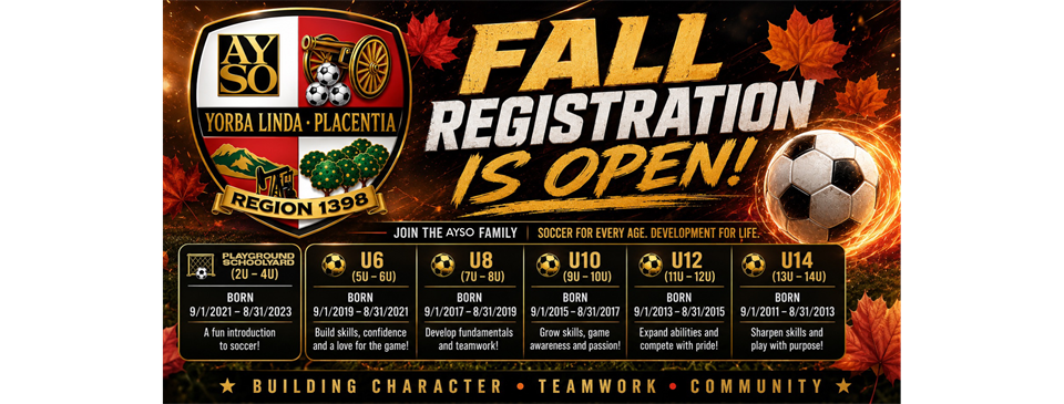 Fall Registration '26